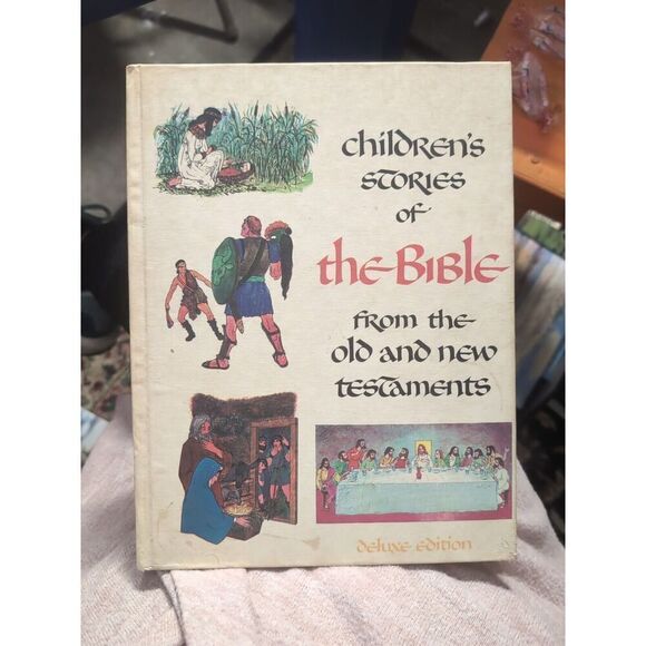Childrens Stories of the Bible from The Old and New Testament 1968 Deluxe ed - Picture 1 of 8